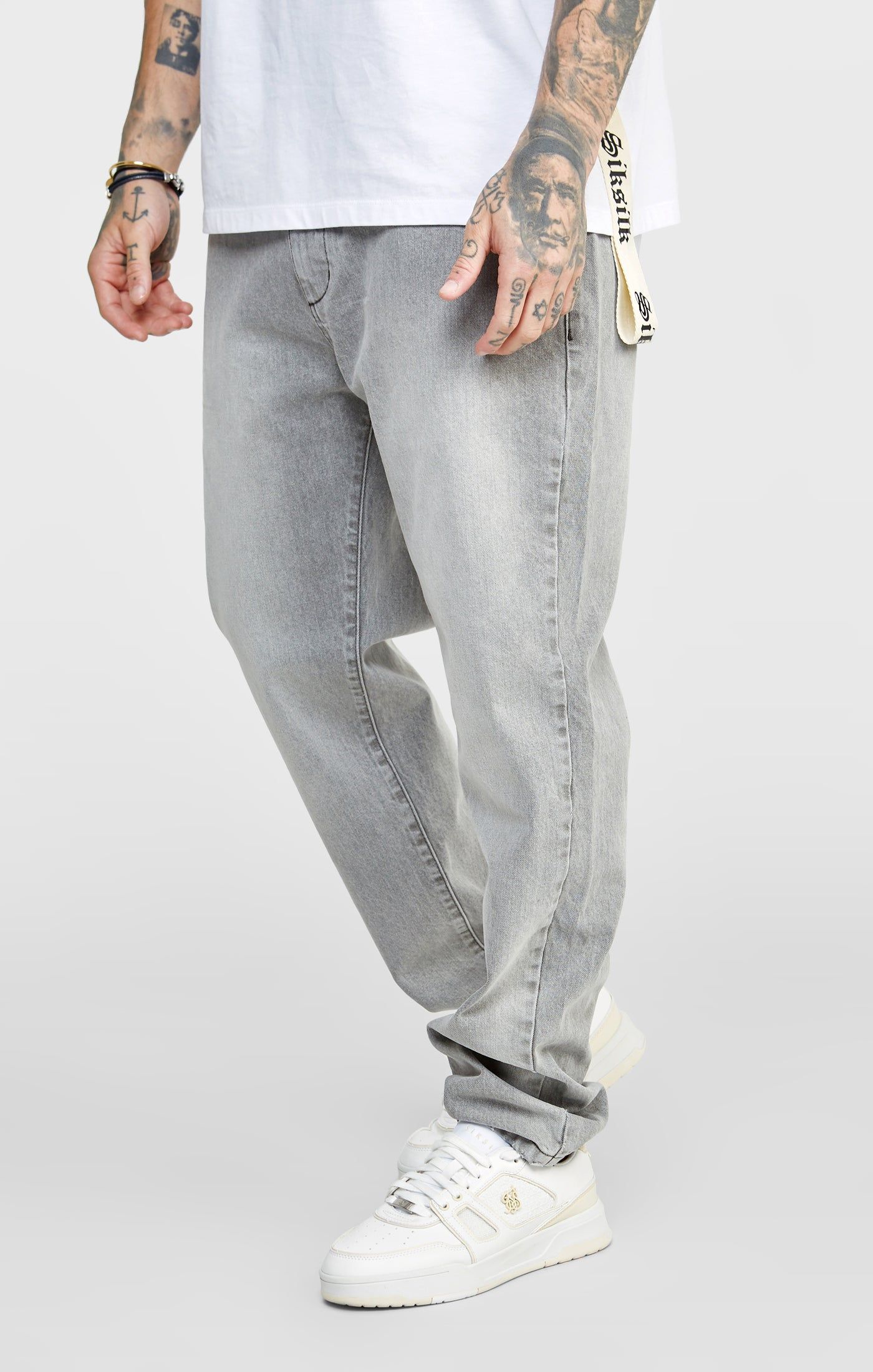 Grey Relaxed Fit Cargo Short sold by Siksilk