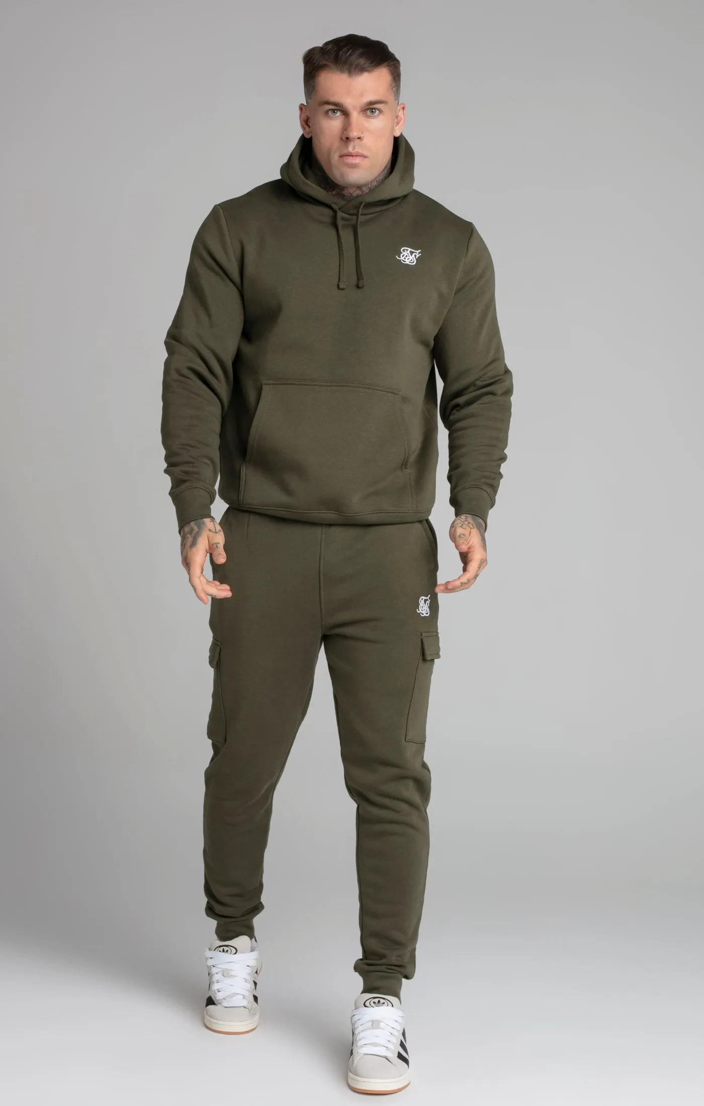 Khaki Essential Overhead Hoodie sold by Siksilk product image thumbnail 2