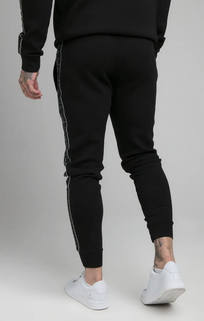 Black Impact Tape Fitted Jogger sold by Siksilk product image thumbnail 4