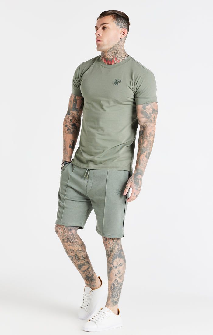 Khaki Smart S Muscle Fit T-Shirt sold by Siksilk product image thumbnail 5