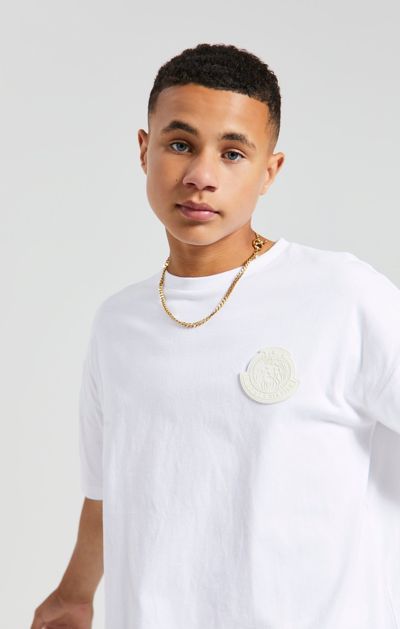 Boys Messi x SikSilk Ecru Lion Graphic Oversized T-Shirt sold by Siksilk product image thumbnail 4