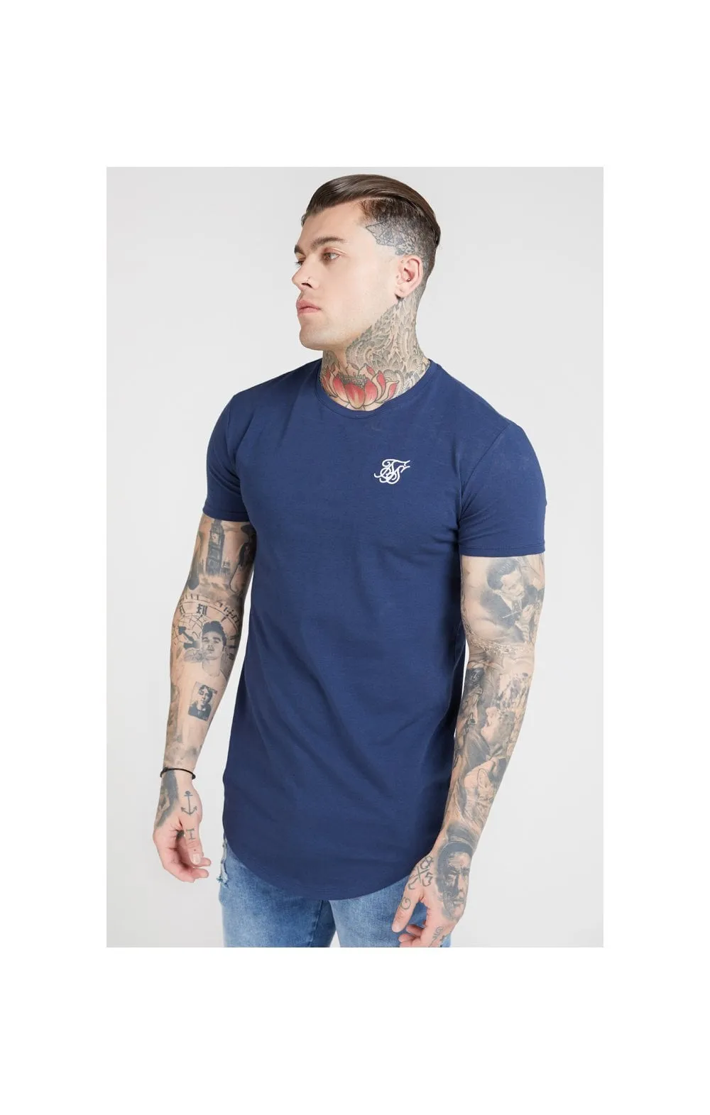 SikSilk S/S Core Gym Tee – Navy sold by Siksilk product image thumbnail 2