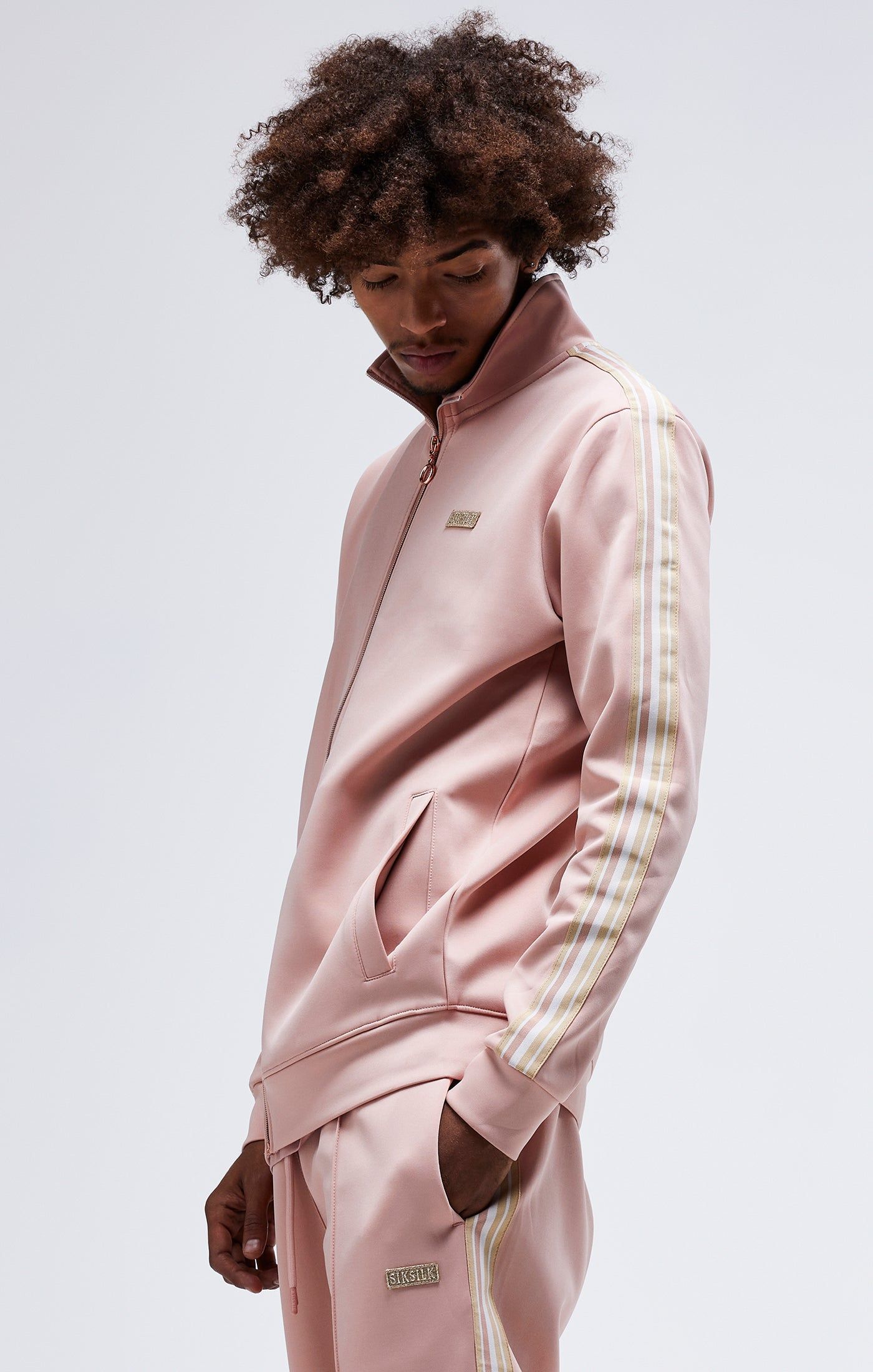 Pink Funnel Zip Through sold by Siksilk