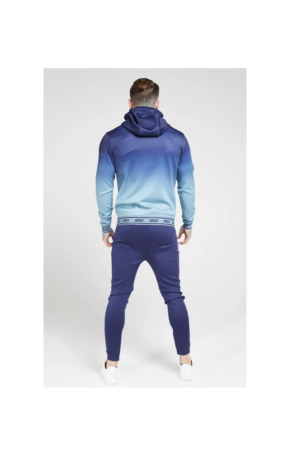 SikSilk Agility Zip Through Hoodie - Urban Blue & Grey sold by Siksilk product image thumbnail 5