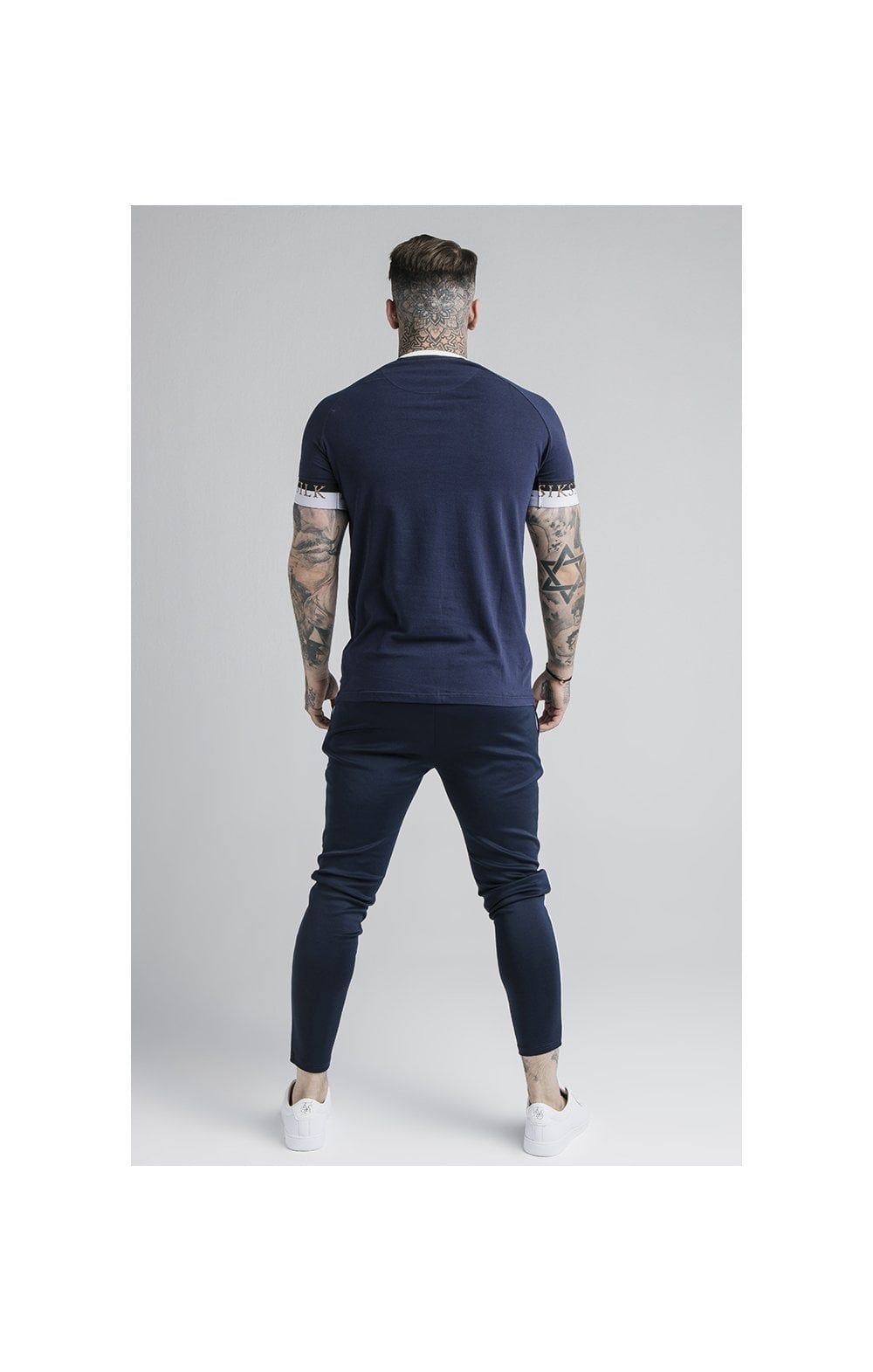 SikSilk Deluxe Ringer Tech Tee - Navy sold by Siksilk product image thumbnail 4