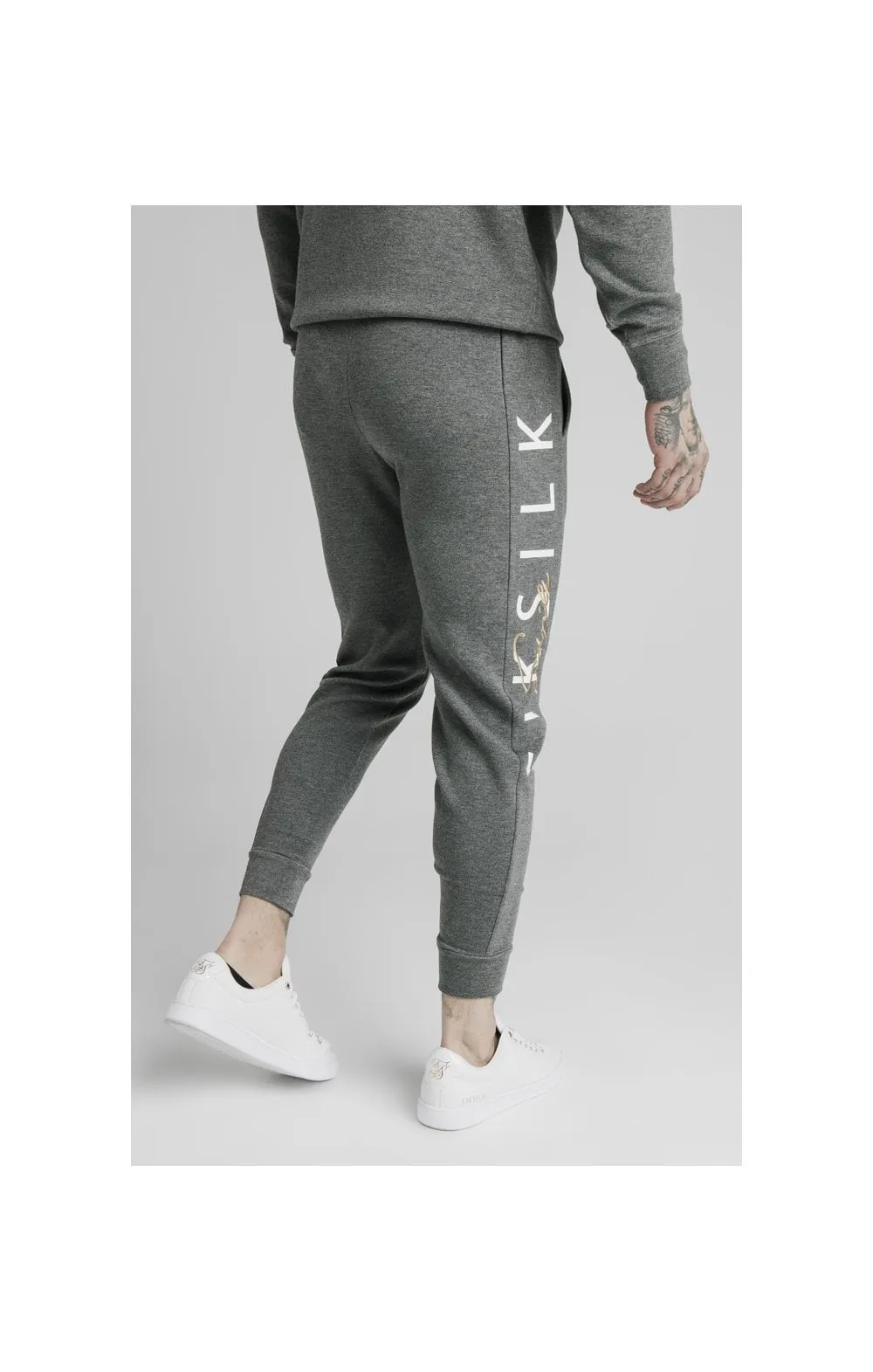 SikSilk Fitted Signature Track Pants - Grey sold by Siksilk product image thumbnail 5