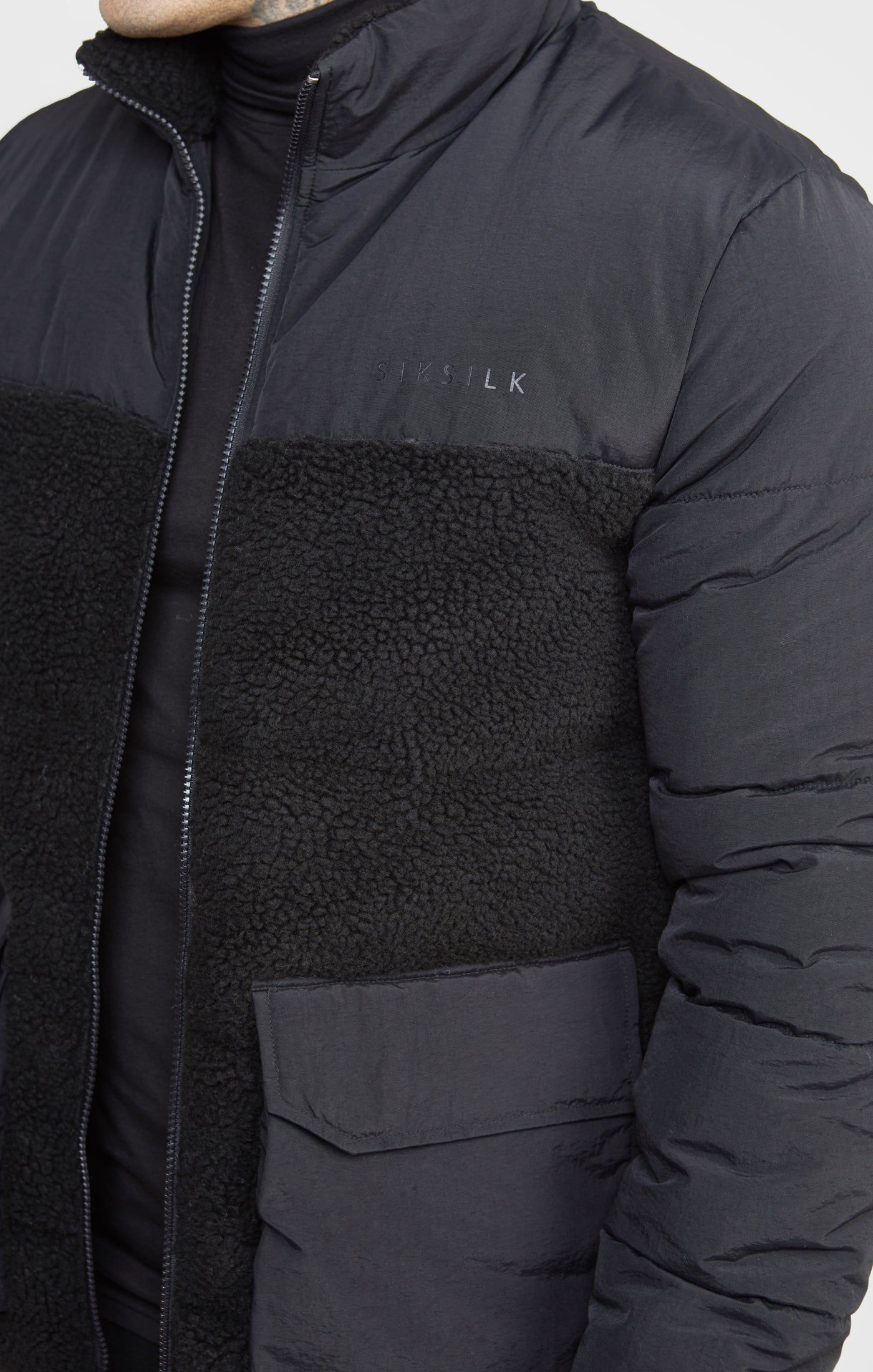 Black Bubble Jacket sold by Siksilk product image thumbnail 2