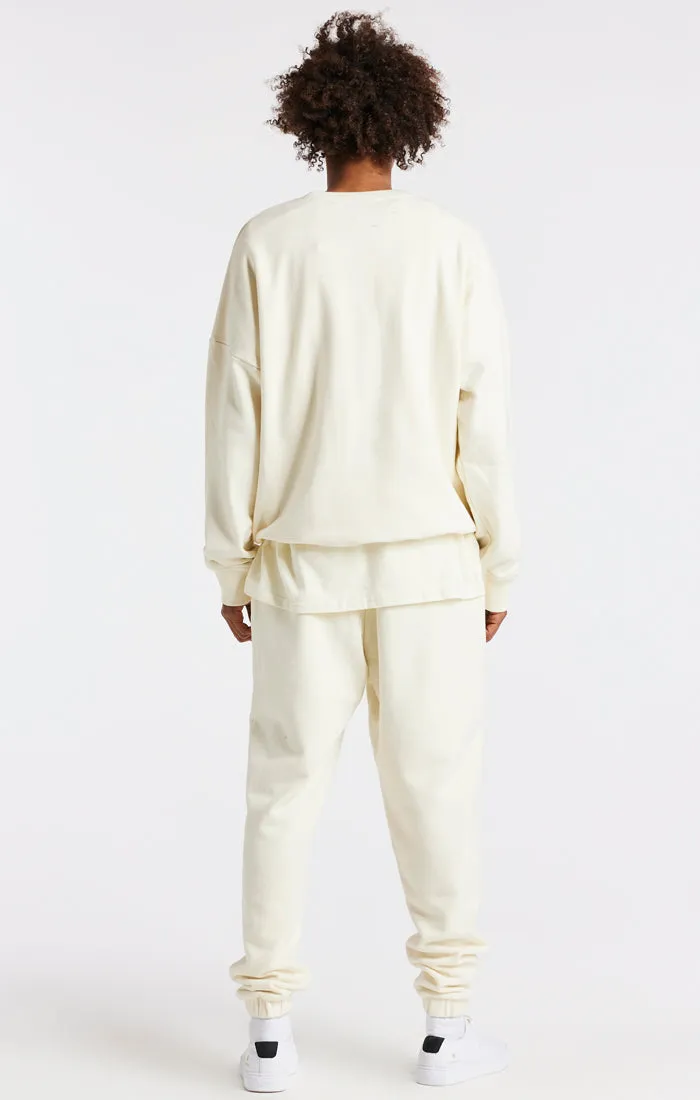 Ecru Varsity Jogger sold by Siksilk product image thumbnail 5