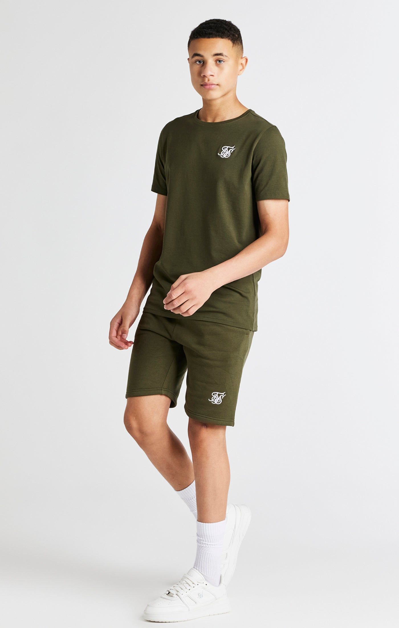 Boys Khaki Fleece Short sold by Siksilk product image thumbnail 3