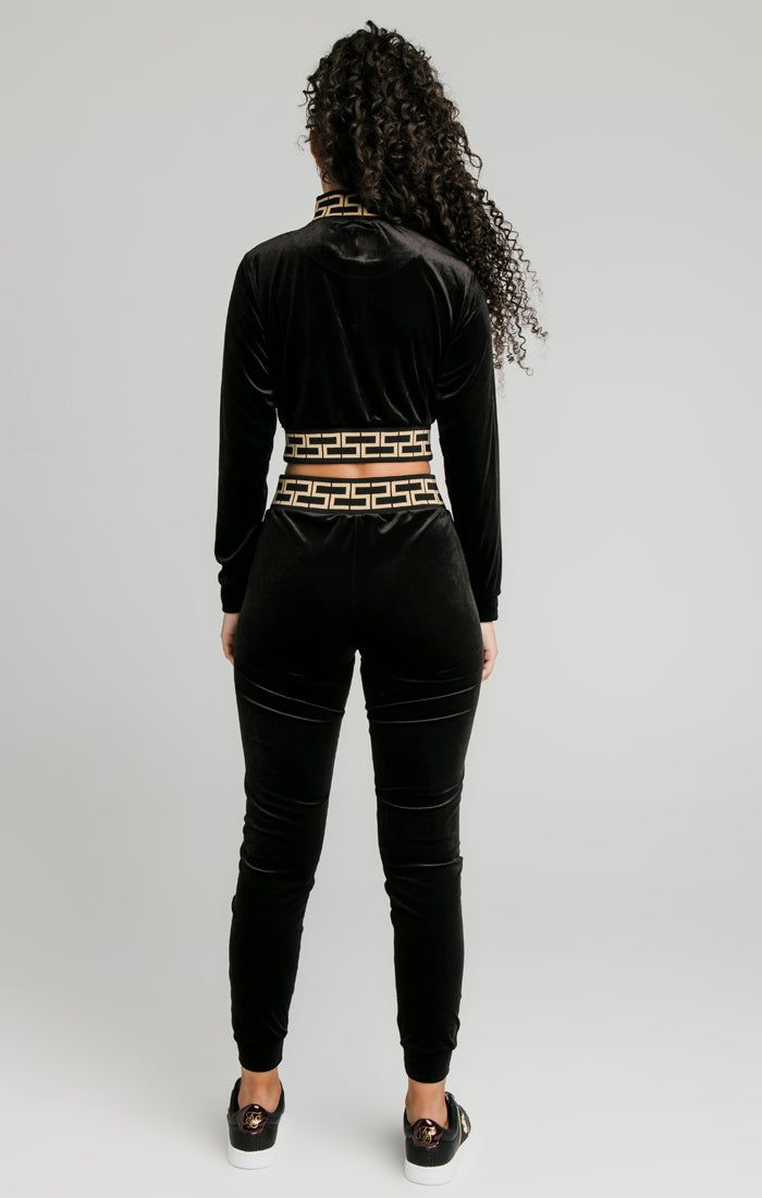 Black Velour Track Top sold by Siksilk product image thumbnail 5