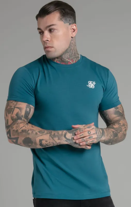 Teal Muscle Fit T-Shirt sold by Siksilk