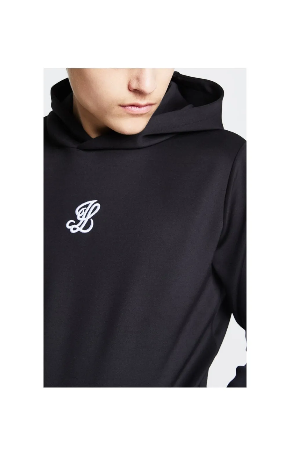 Illusive London Taped Overhead Hoodie - Black sold by Siksilk product image thumbnail 2