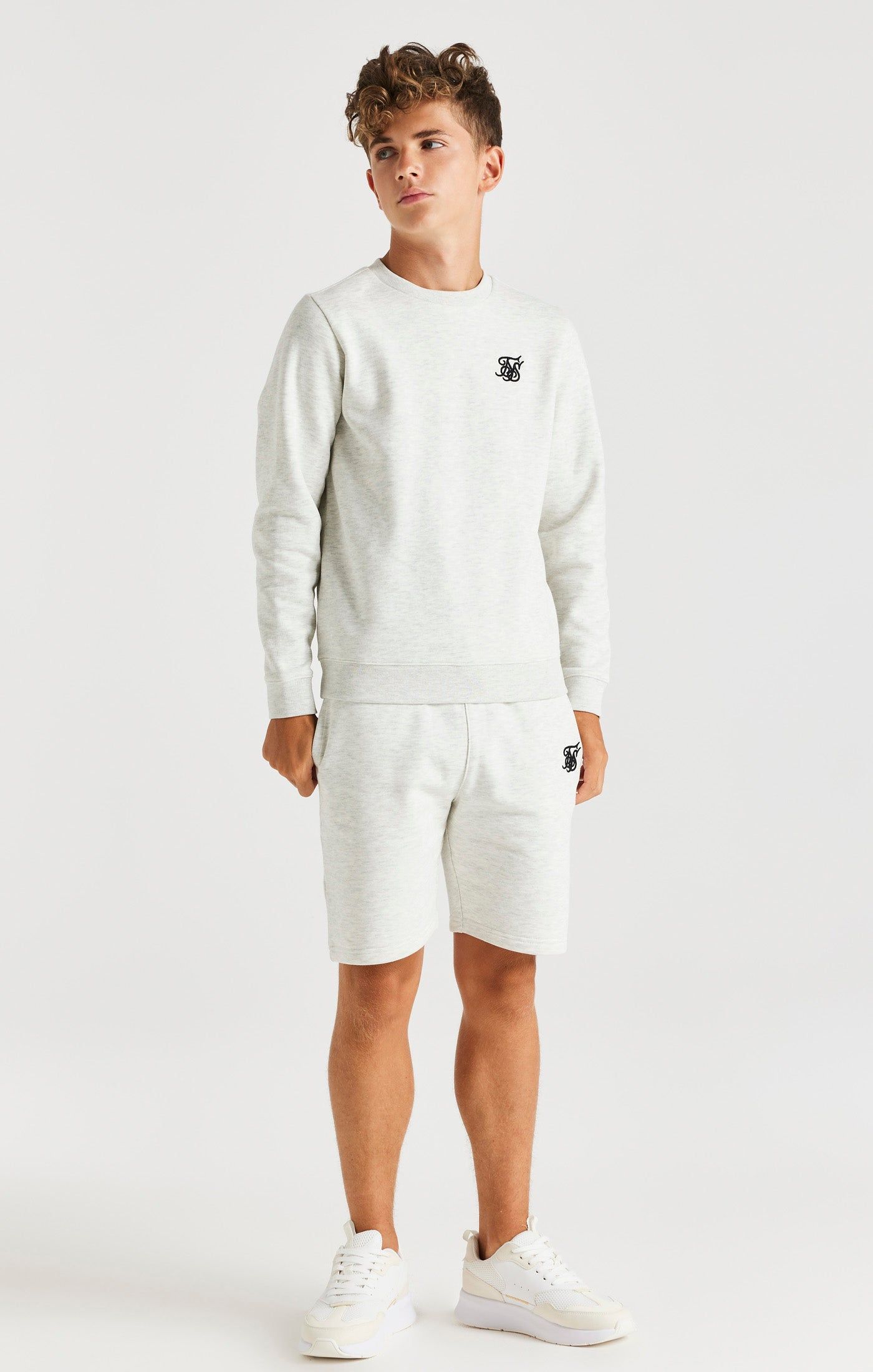 SikSilk Crew Sweater - Snow Marl sold by Siksilk product image thumbnail 4