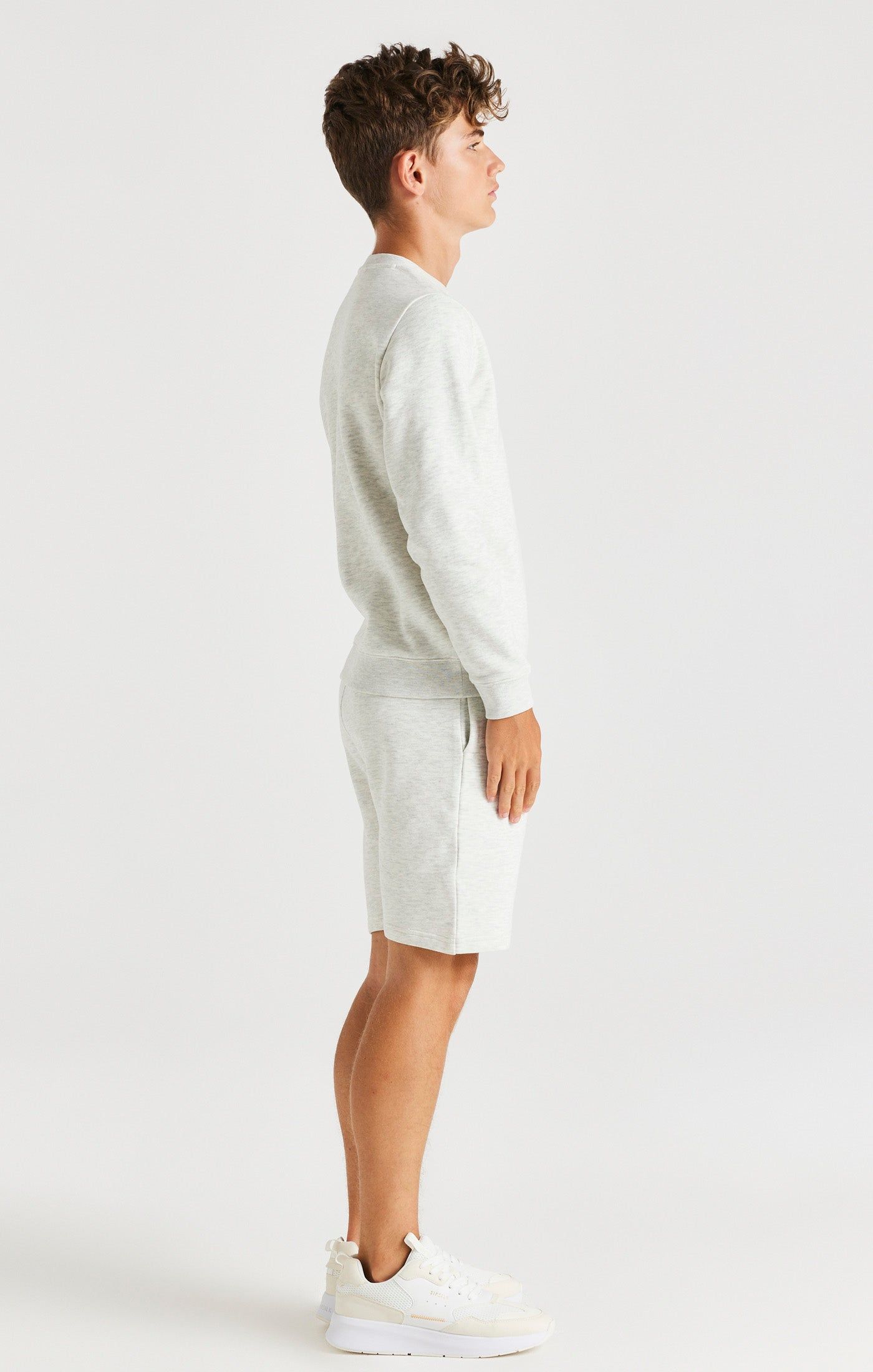 SikSilk Crew Sweater - Snow Marl sold by Siksilk product image thumbnail 5