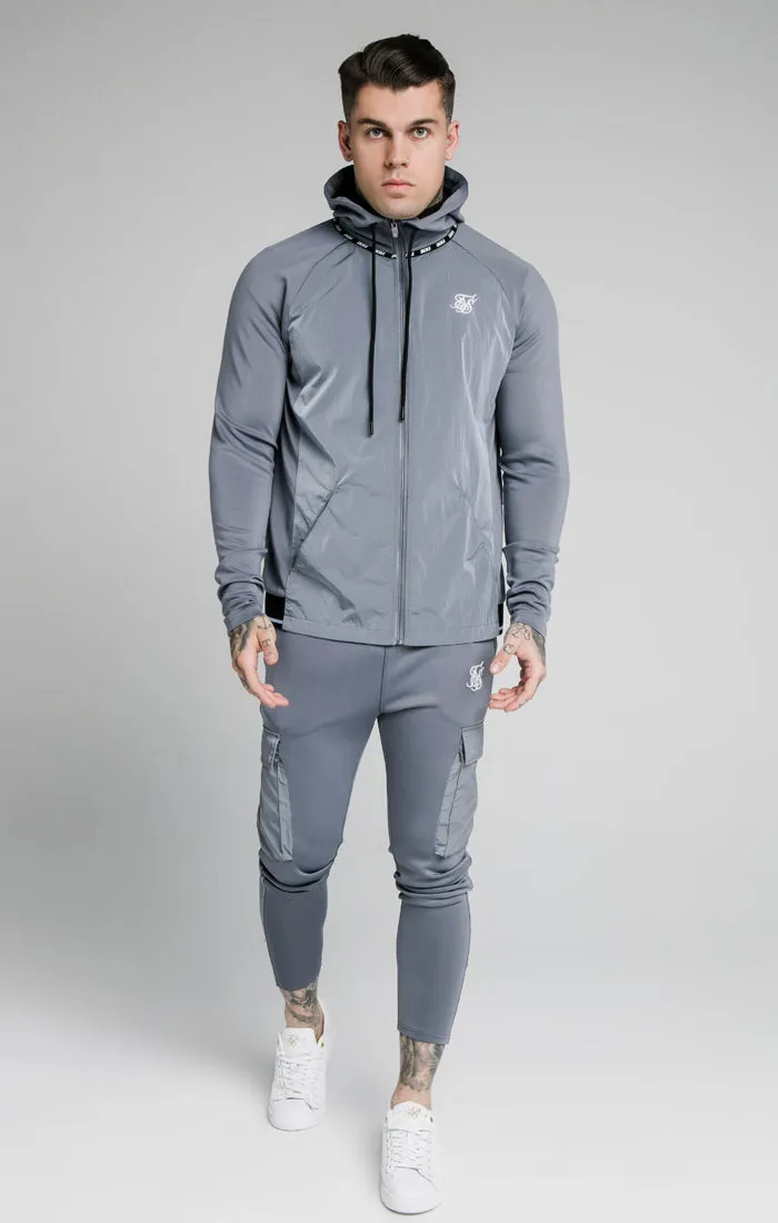 SikSilk Adapt Crushed Nylon Zip Through – Blue Slate sold by Siksilk product image thumbnail 4