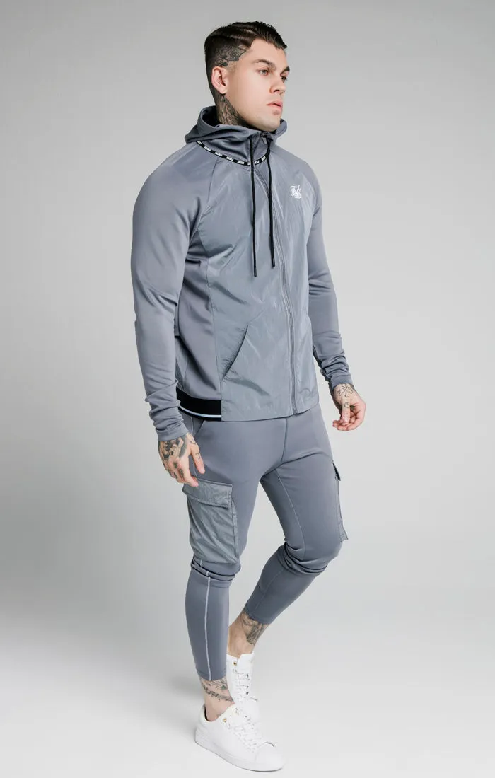 SikSilk Adapt Crushed Nylon Zip Through – Blue Slate sold by Siksilk product image thumbnail 2