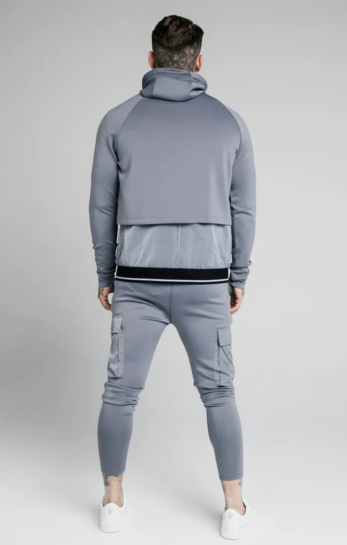 SikSilk Adapt Crushed Nylon Zip Through – Blue Slate sold by Siksilk product image thumbnail 5