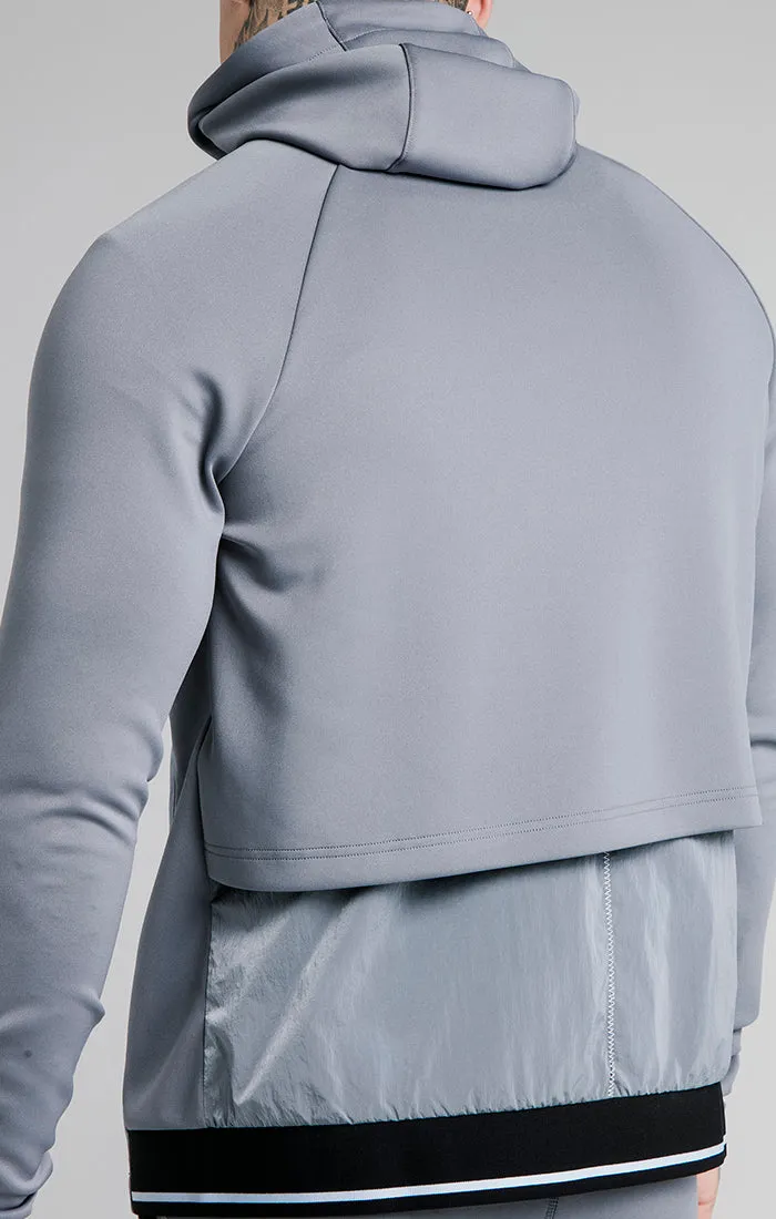 SikSilk Adapt Crushed Nylon Zip Through – Blue Slate sold by Siksilk product image thumbnail 3