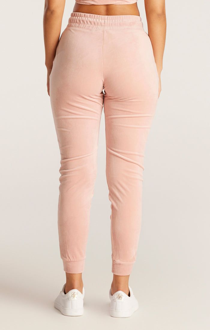 SikSilk Velour Embroidered Joggers - Pink sold by Siksilk product image thumbnail 5