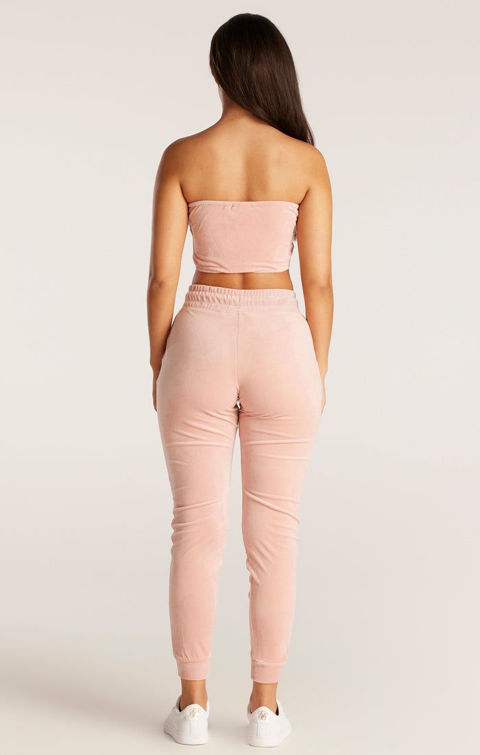 SikSilk Velour Embroidered Joggers - Pink sold by Siksilk product image thumbnail 6