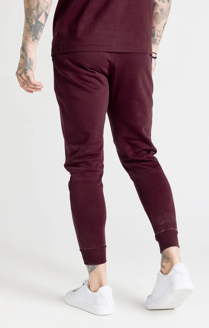 Burgundy Essential Cuffed Jogger sold by Siksilk product image thumbnail 4