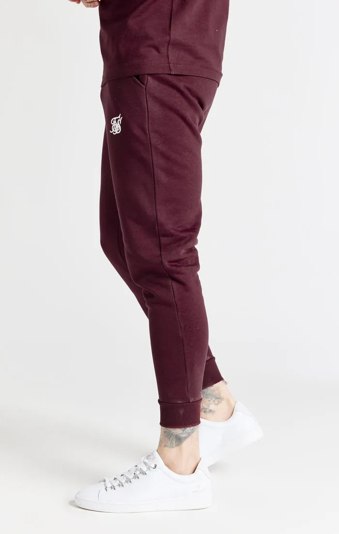 Burgundy Essential Cuffed Jogger sold by Siksilk product image thumbnail 2