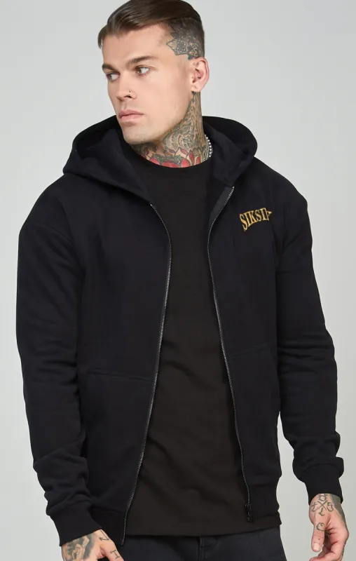 Oversized Crest Logo Zip Through Hoodie sold by Siksilk