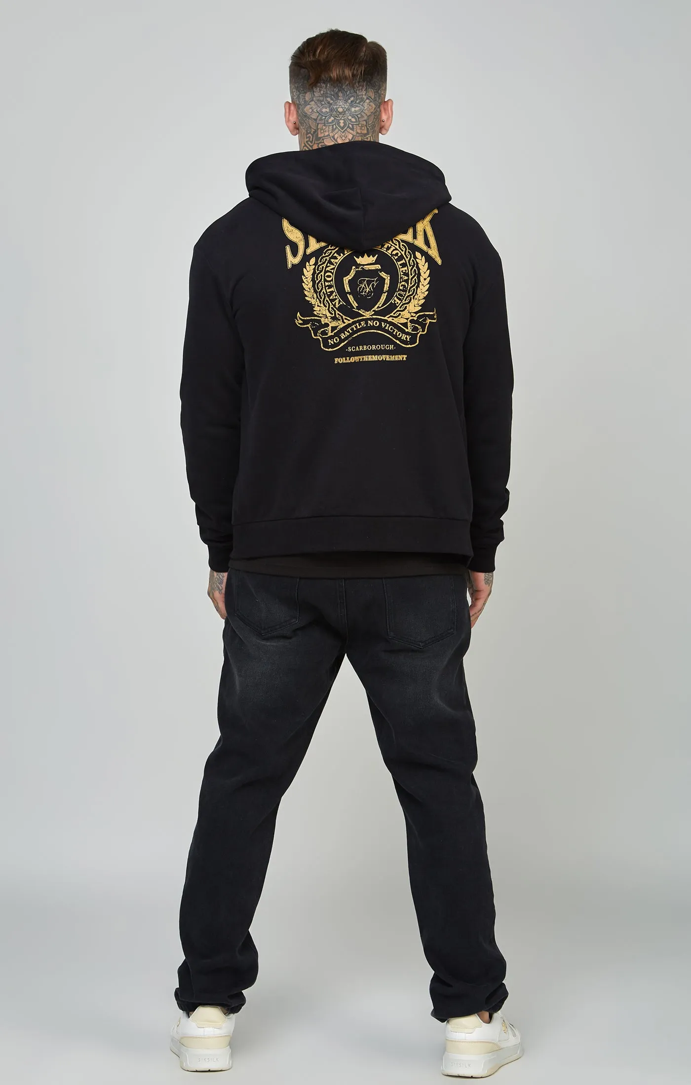 Oversized Crest Logo Zip Through Hoodie sold by Siksilk product image thumbnail 5
