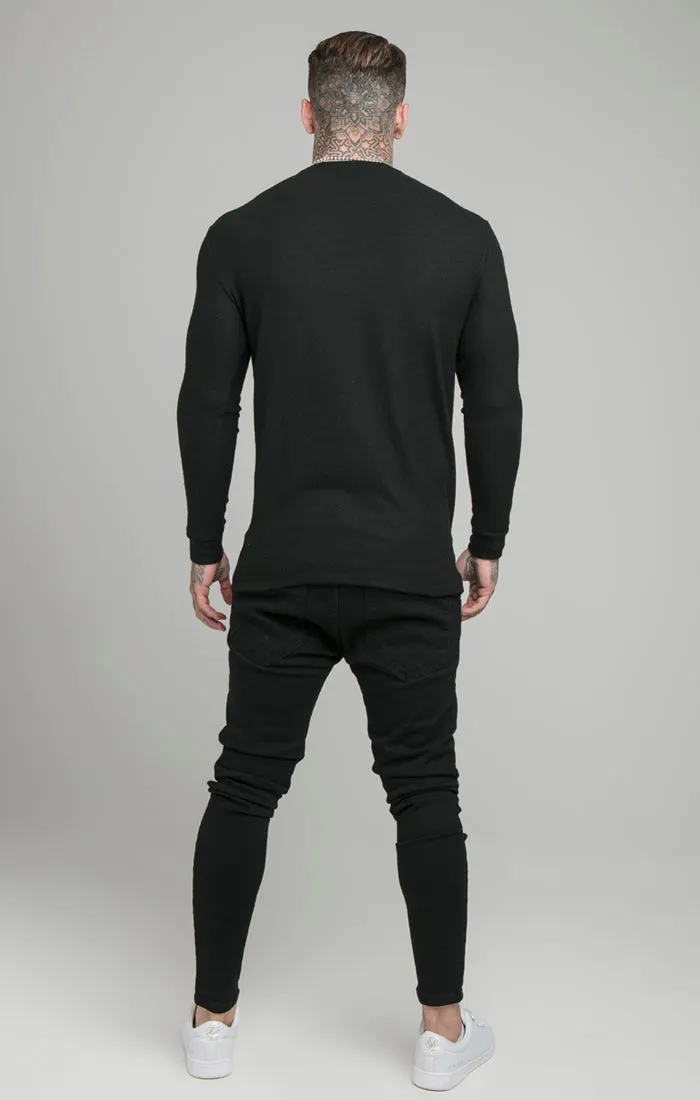 Black Muscle Fit Sweatshirt sold by Siksilk product image thumbnail 5
