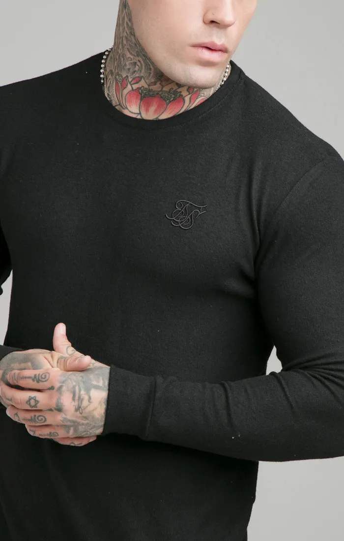 Black Muscle Fit Sweatshirt sold by Siksilk product image thumbnail 2