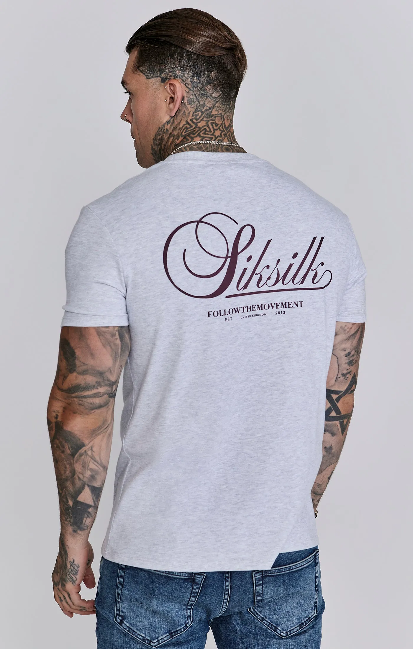 Snow Marl Graphic T-Shirt sold by Siksilk product image thumbnail 3