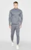 Grey Sports Funnel Neck Zip-Thru sold by Siksilk