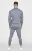 Grey Sports Funnel Neck Zip-Thru sold by Siksilk