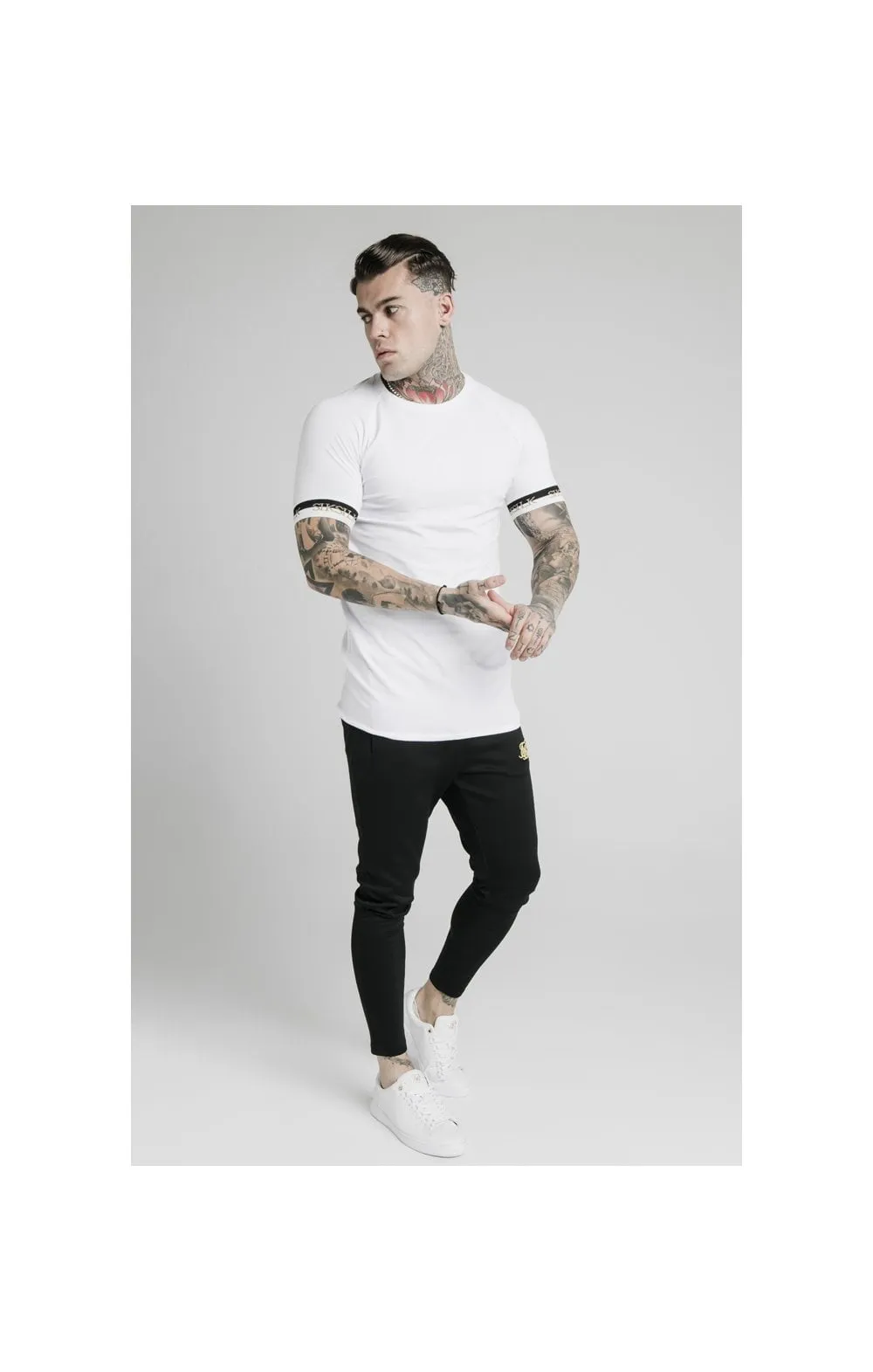 SikSilk S/S Deluxe Raglan Tech Tee - White sold by Siksilk product image thumbnail 4