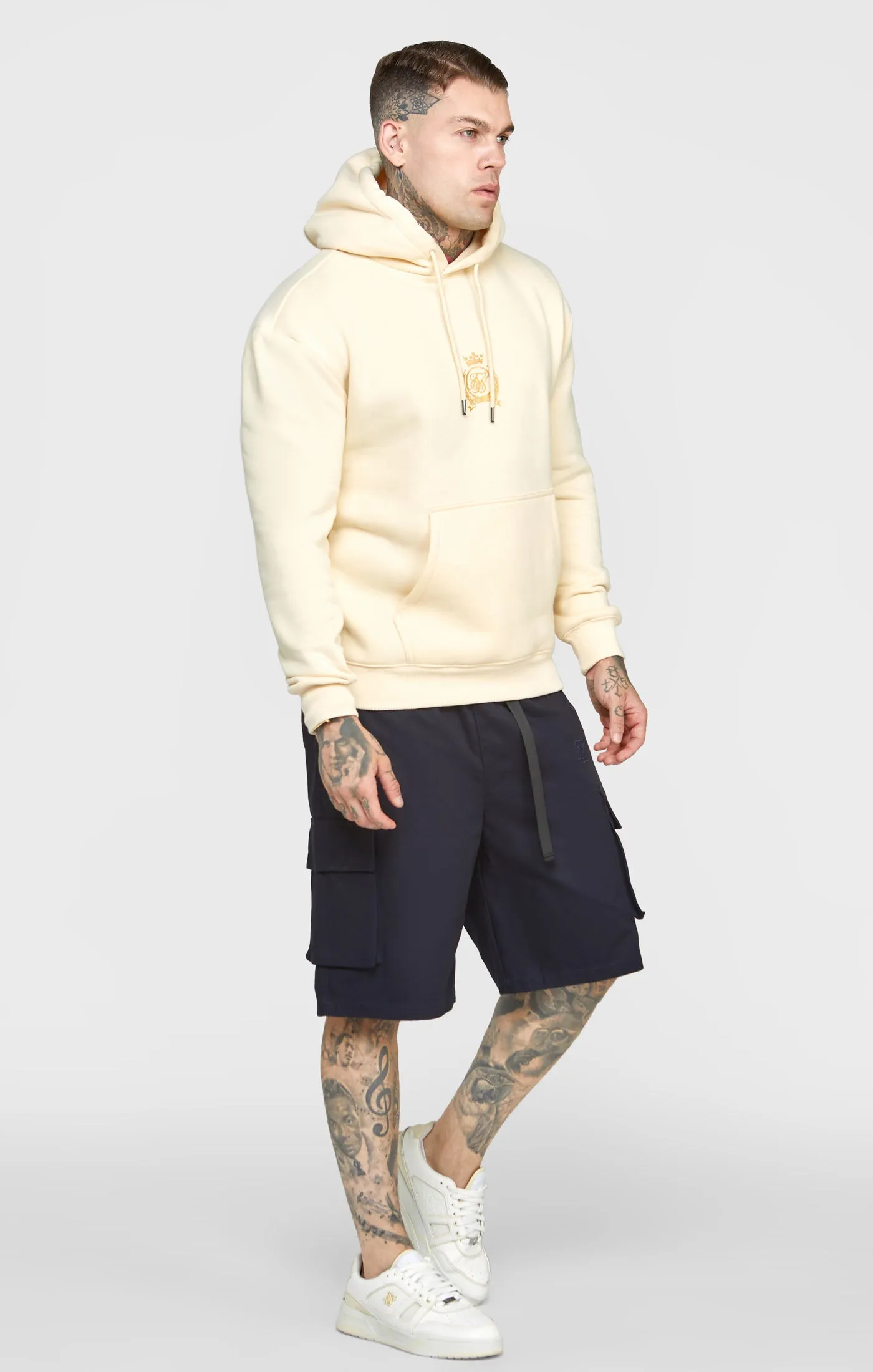 Ecru Foil Hoodie sold by Siksilk product image thumbnail 4