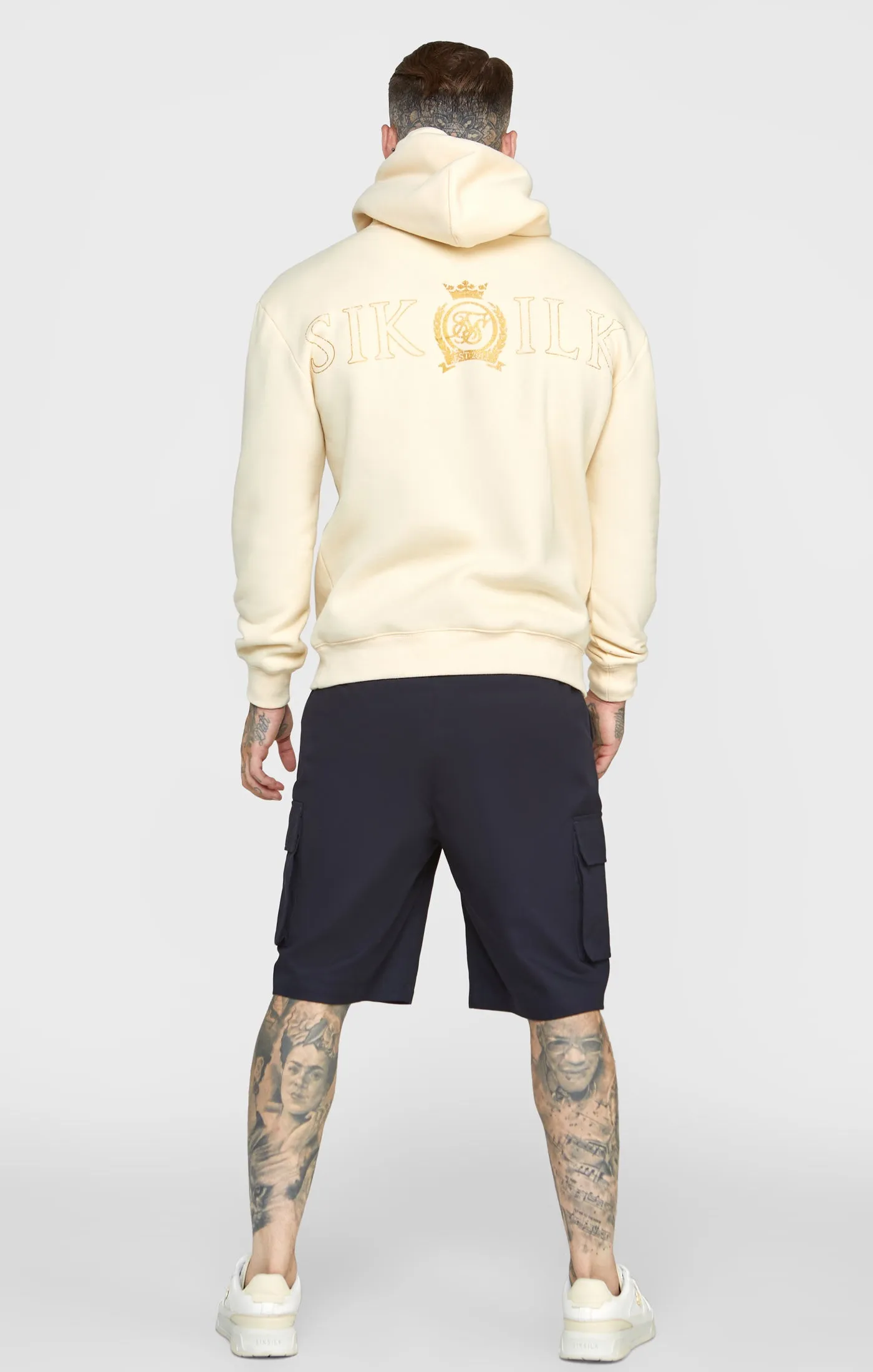 Ecru Foil Hoodie sold by Siksilk product image thumbnail 5
