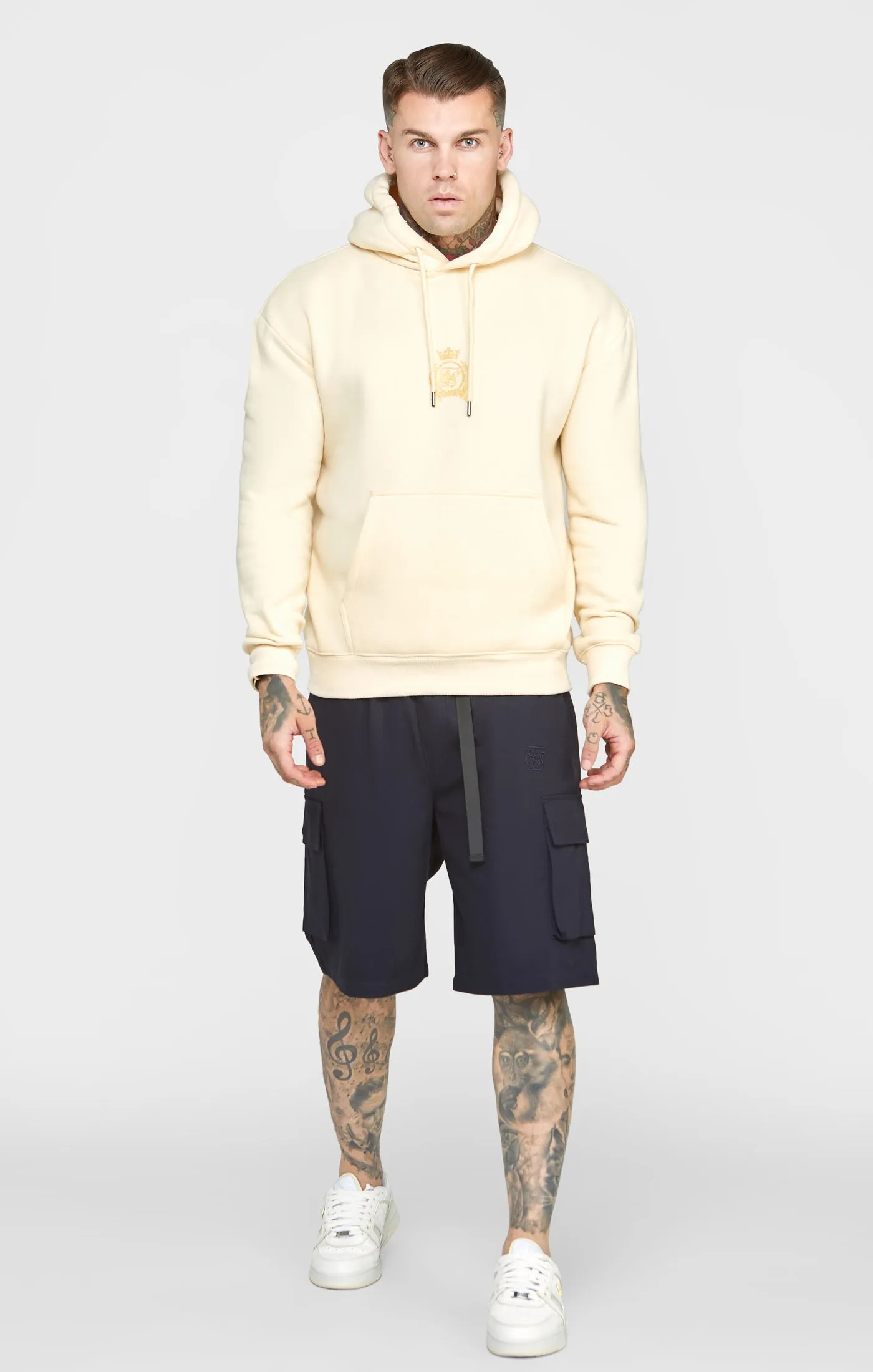 Ecru Foil Hoodie sold by Siksilk product image thumbnail 3