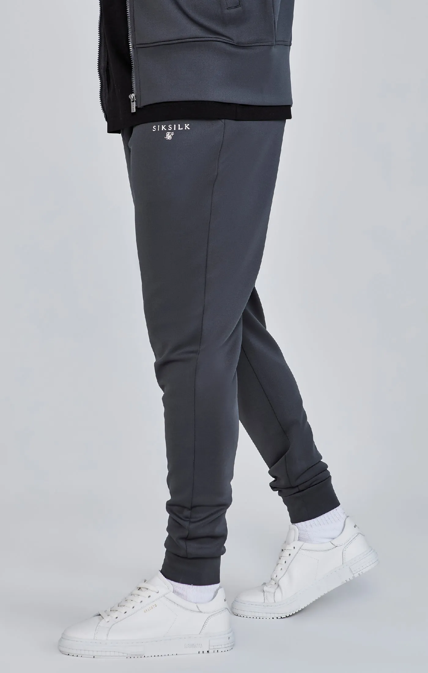 Grey Essentials Poly Track Pants sold by Siksilk product image thumbnail 3