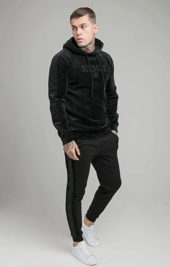 Black Opulent Paneled Overhead Hoodie sold by Siksilk product image thumbnail 5