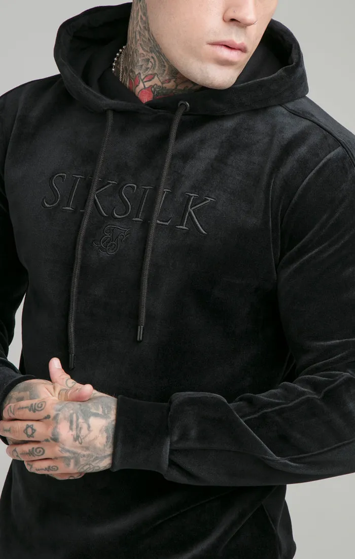 Black Opulent Paneled Overhead Hoodie sold by Siksilk product image thumbnail 2