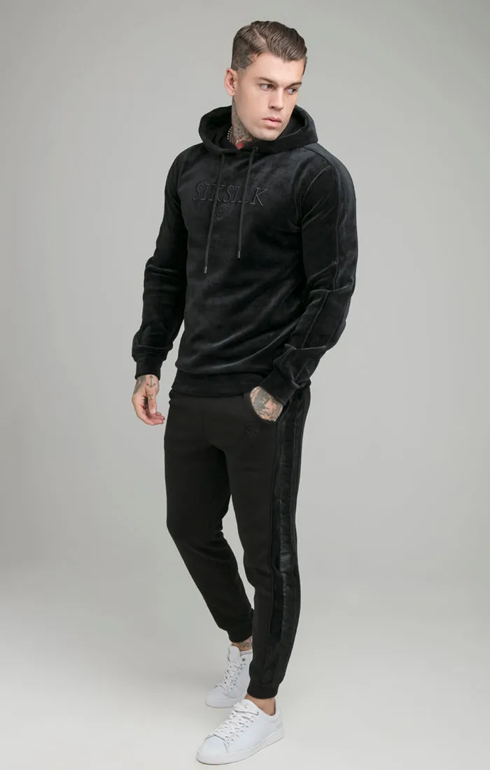 Black Opulent Paneled Overhead Hoodie sold by Siksilk product image thumbnail 3