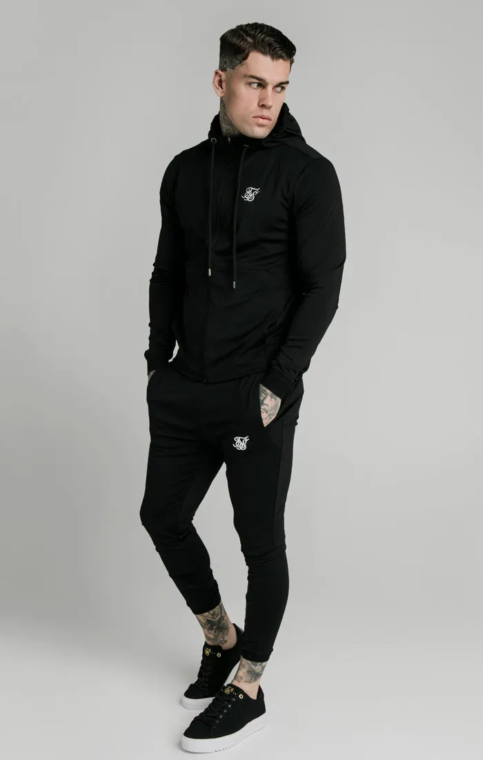 Black Zip Through Hoodie sold by Siksilk product image thumbnail 2