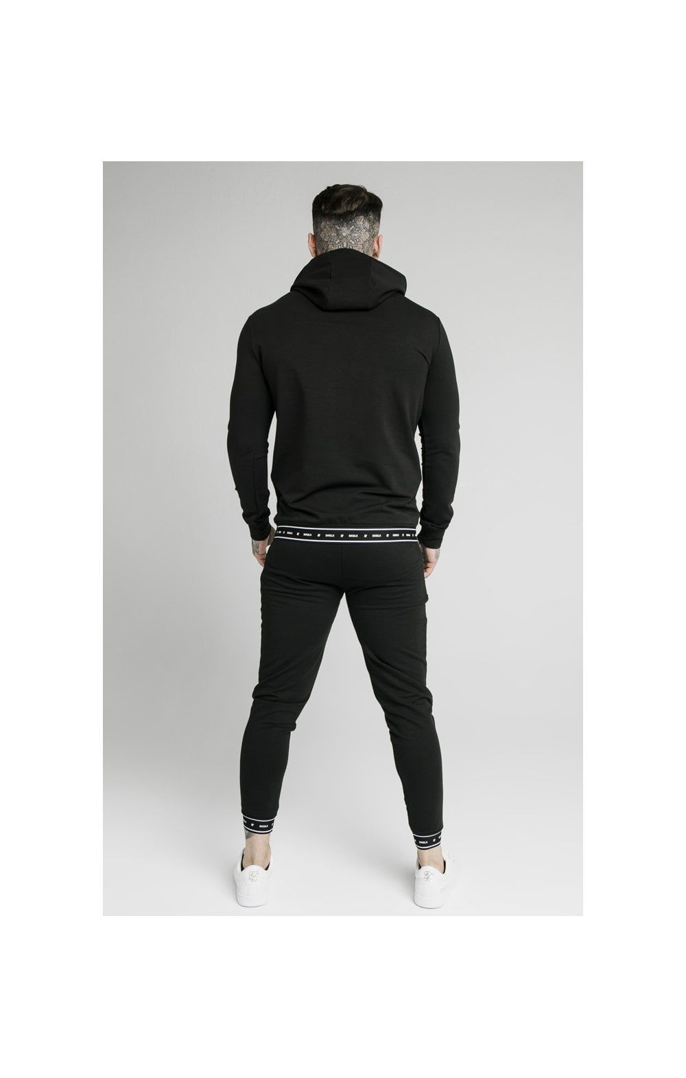 SikSilk Active Tape Hem Overhead Hoodie - Black sold by Siksilk product image thumbnail 6