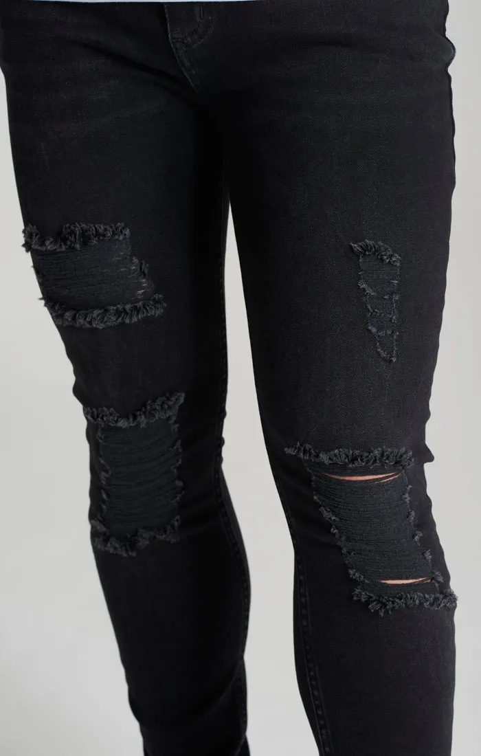 Boys Distressed Skinny Denim Jean sold by Siksilk product image thumbnail 2