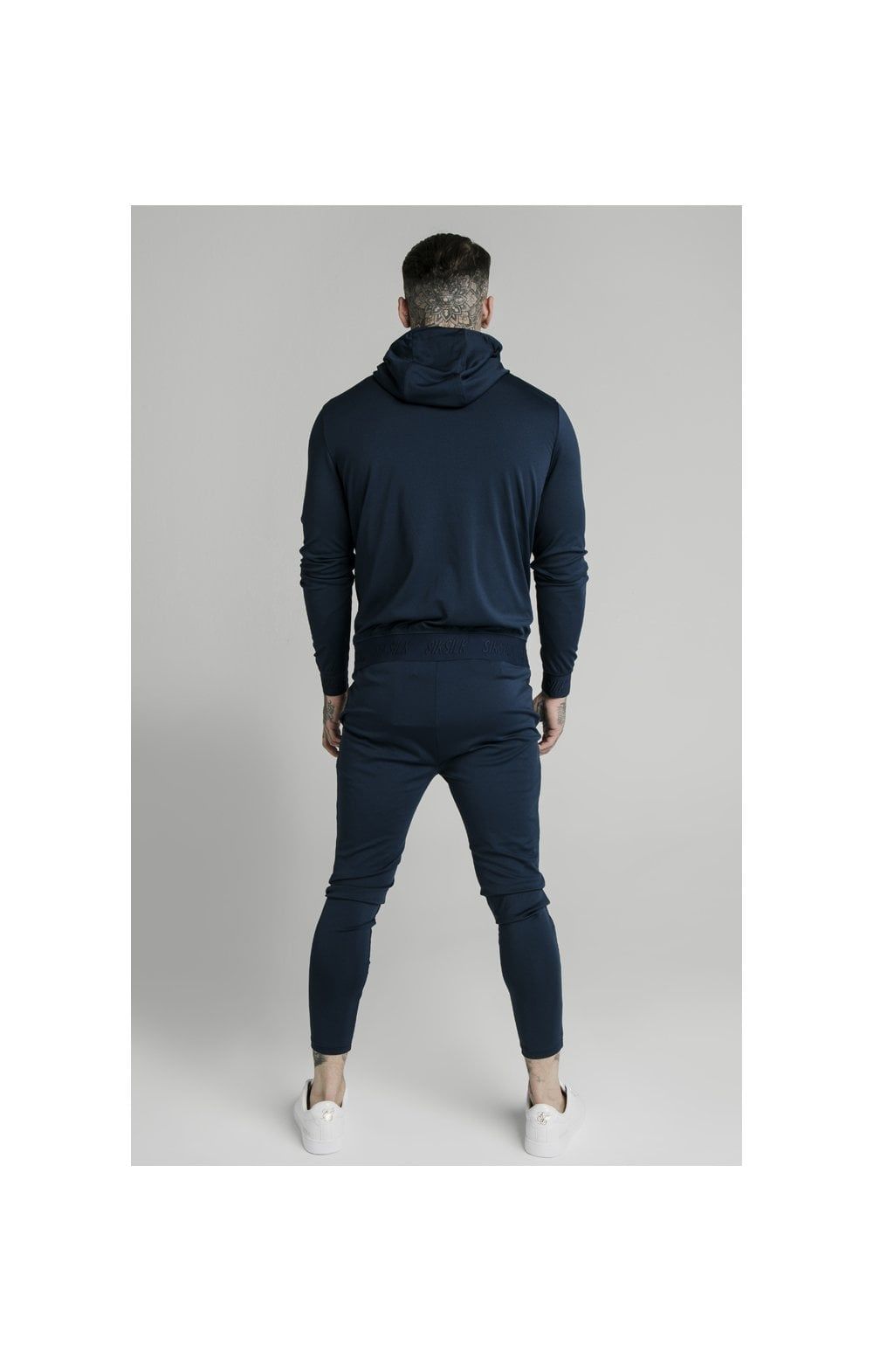 Navy Agility Zip Through Hoodie sold by Siksilk product image thumbnail 5