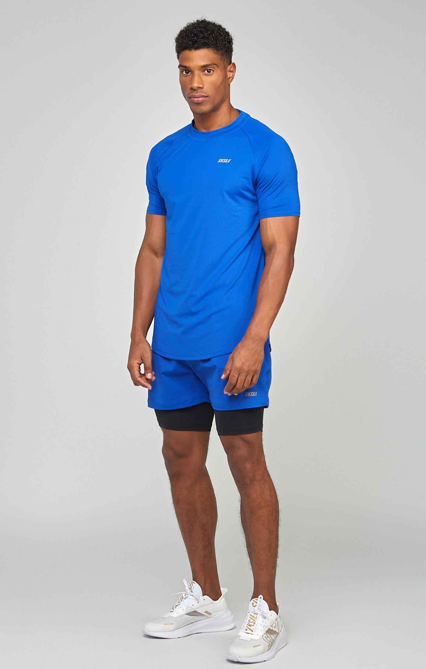 Blue Sports Dual Layer Short sold by Siksilk product image thumbnail 3