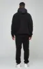 Ecru Polar Fleece Panelled Cuffed Jogger sold by Siksilk