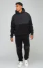 Ecru Polar Fleece Panelled Cuffed Jogger sold by Siksilk
