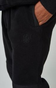Ecru Polar Fleece Panelled Cuffed Jogger sold by Siksilk