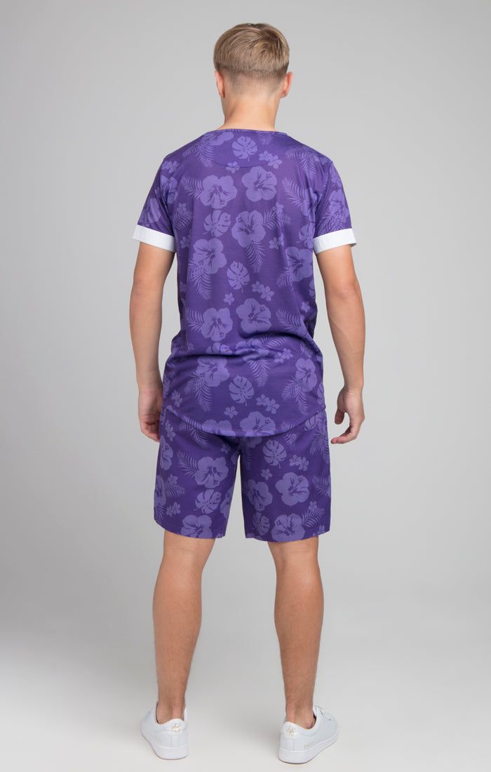Boys Illusive Purple Floral T-Shirt sold by Siksilk product image thumbnail 5
